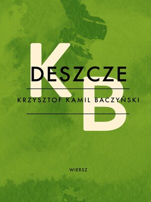 cover image of Deszcze